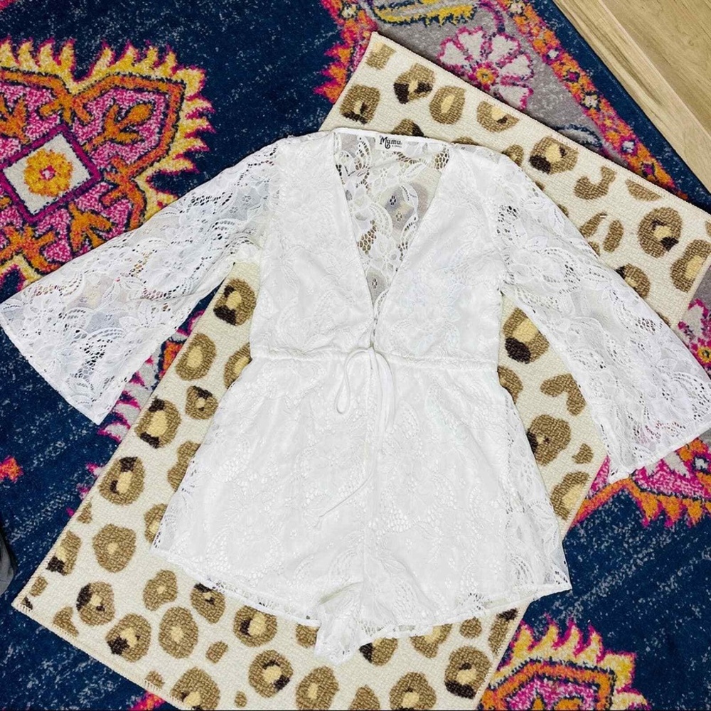 Show Me Your Mumu Roxy Romper Lady in Lace sz XS